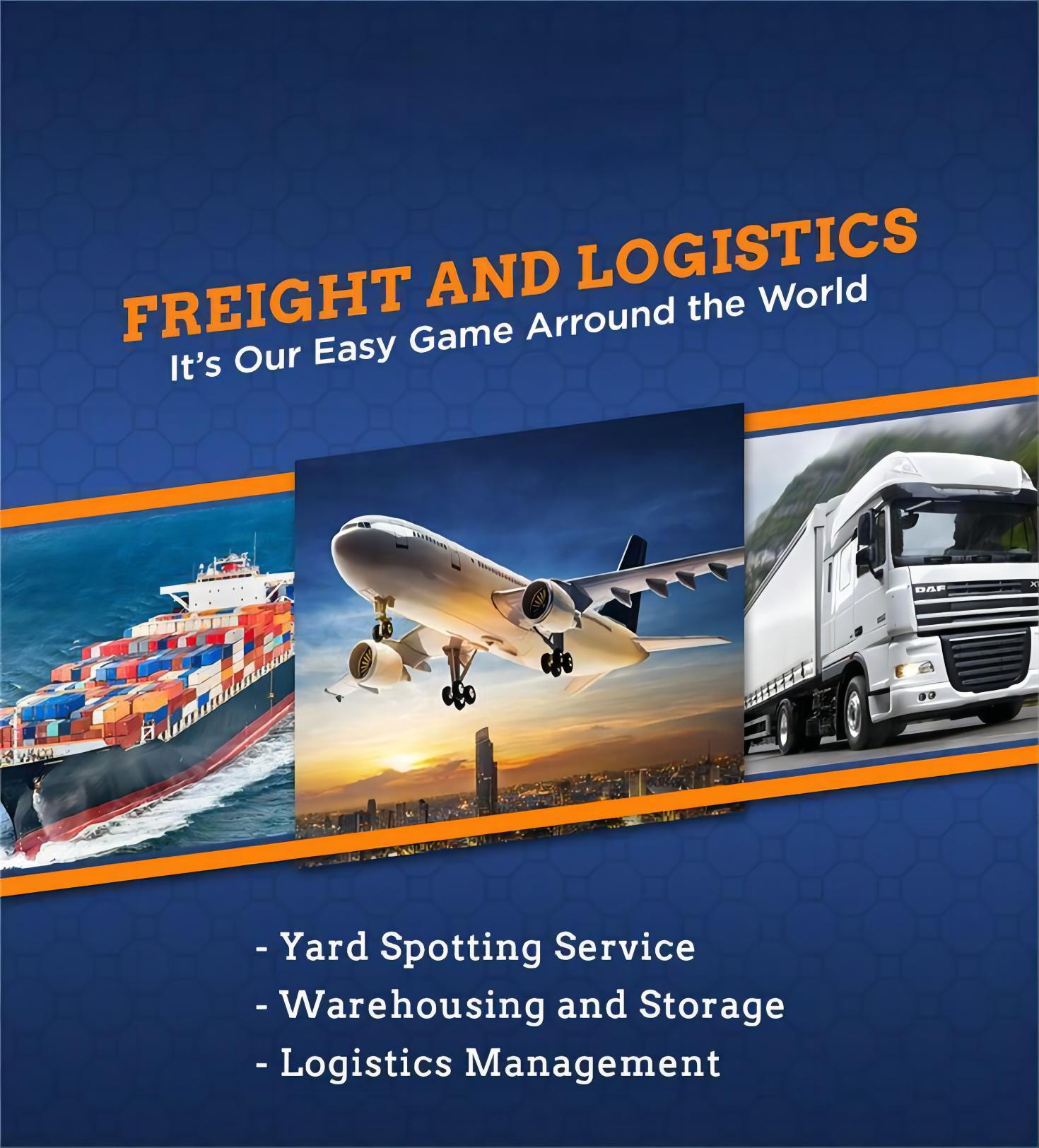 Logistics worker managing cargo for UK distribution