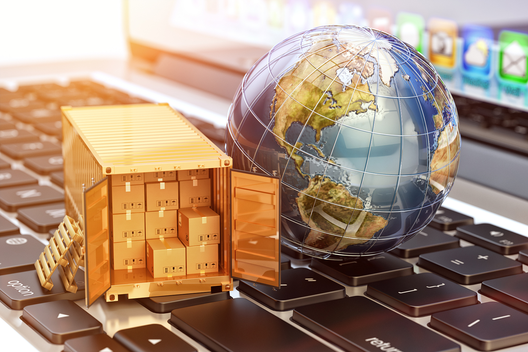 Logistics professional reviewing customs documentation
