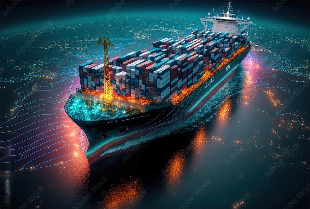 Logistics manager reviewing LCL shipping documents