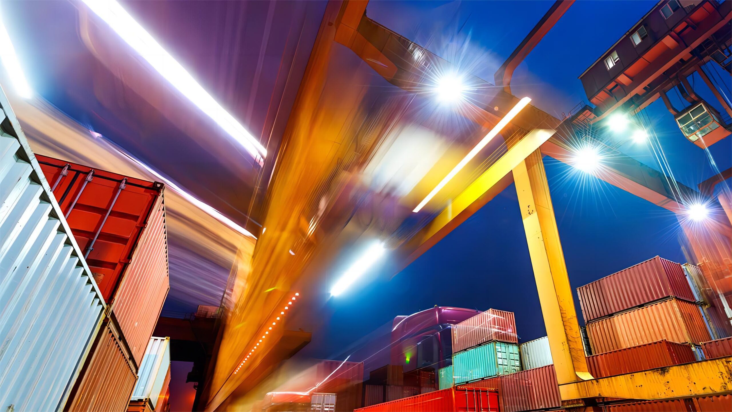Warehouse workers handling express cargo shipments