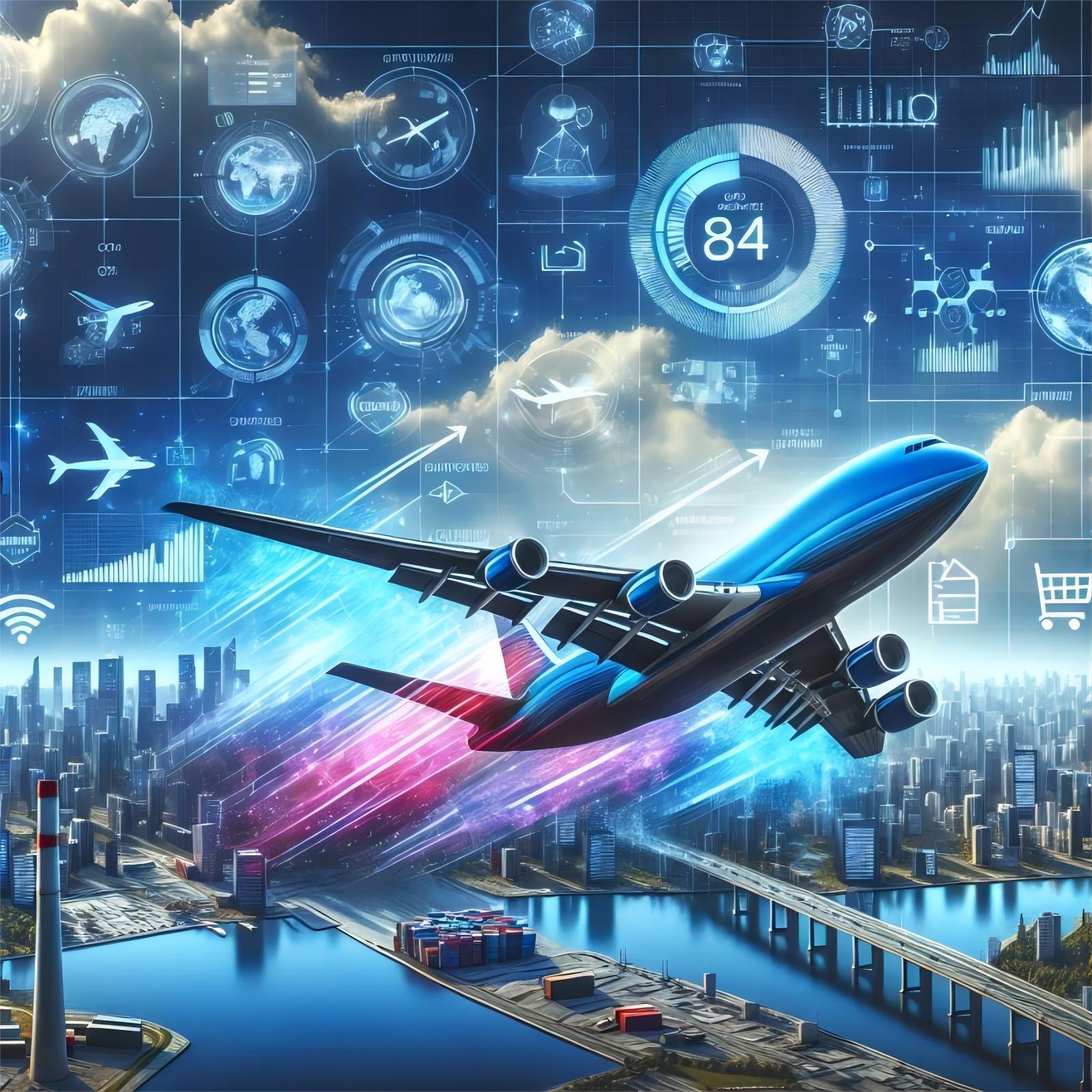 Logistics professional coordinating air freight shipments