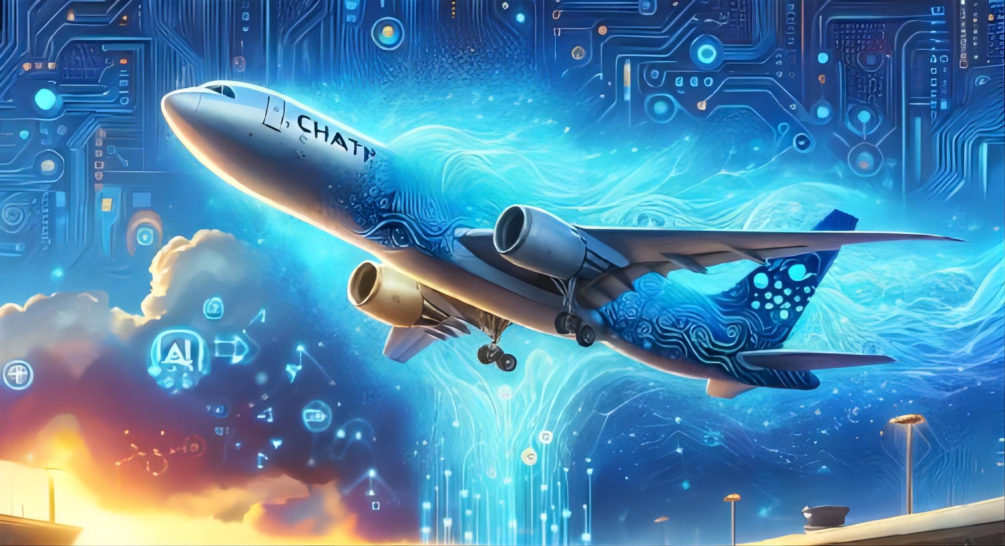 Cargo ship and airplane representing global logistics trends