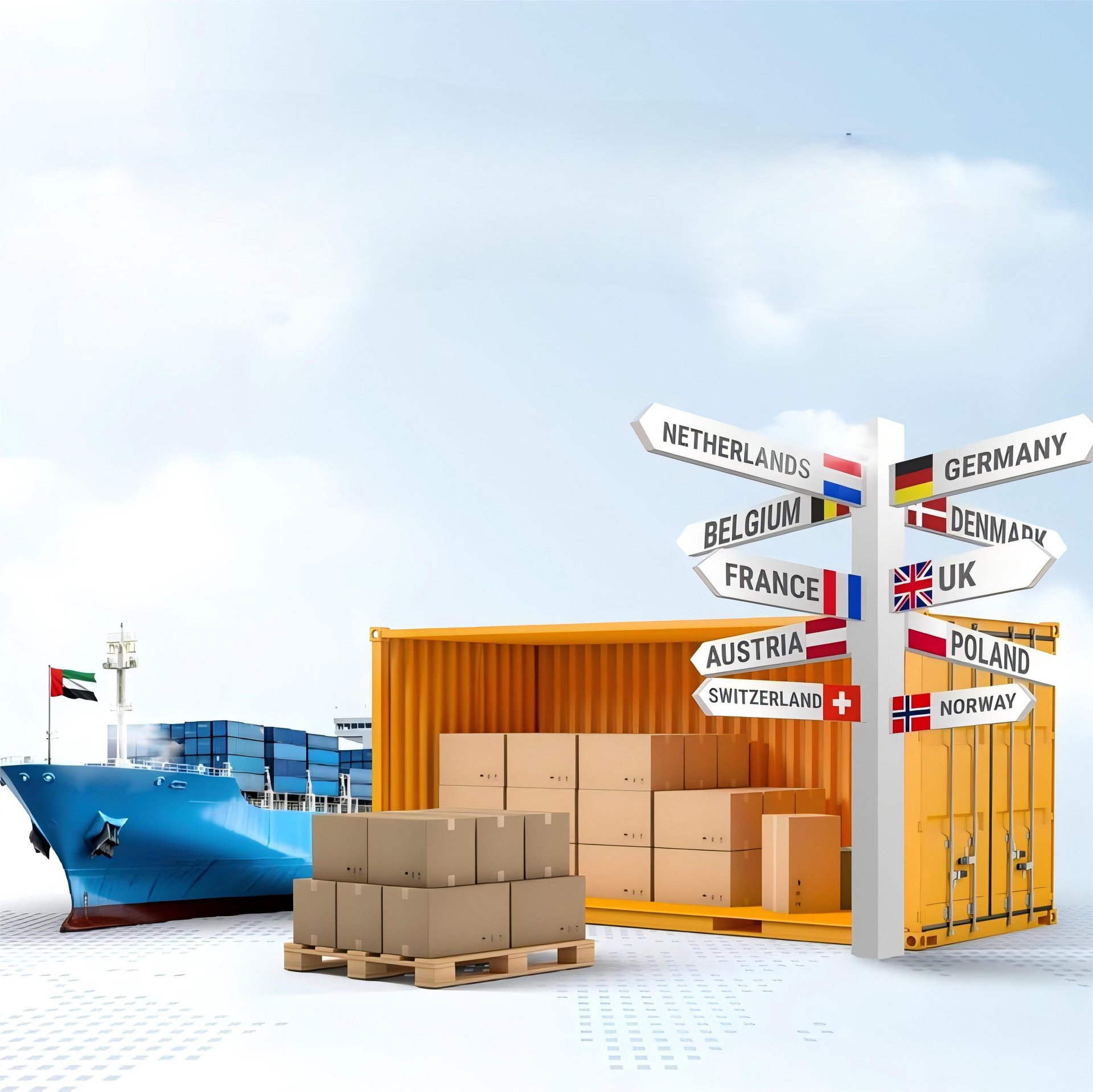 china to france fba customs clearance shipping service